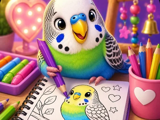 BTS Budgie Coloring Book - 5566bet