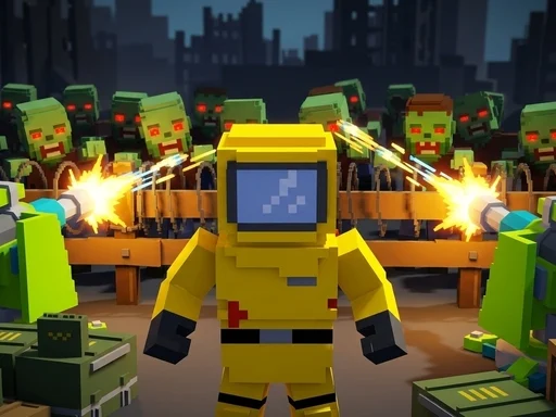 Pixel Zombie Base Defense - 5566bet
