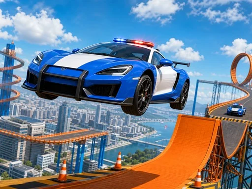 Police Car Stunt Challenge - 5566bet